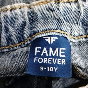 Cute Fame Forever Light Blue Shorts