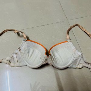 Padded Orange Coloured Bra