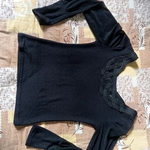 Black Full Sleeve Top For Sale