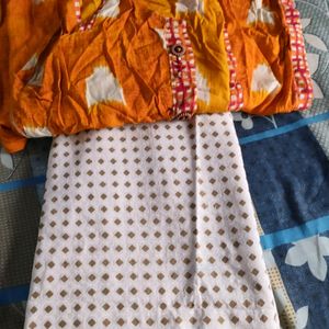 Kurti With Crash Meterial Jacket