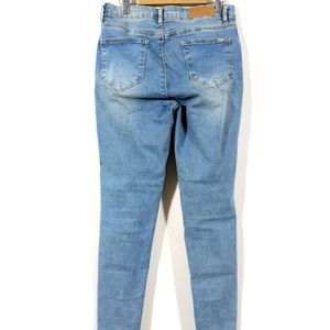 Kraus Blue Mid Rise Casual Skinny Jeans (Women)