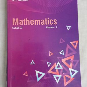 CLASS 11RD SHARMA MATHEMATICS VOLUME 2