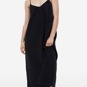 H&M Black Cotton Dress (with Tag) Brand New