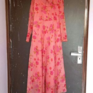 Peach Kurti +dhupta