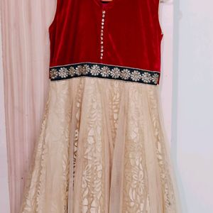 Anarkali Designer Dress With Pant And Duppataa.