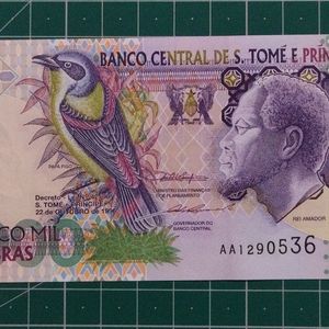 Sao Tome Principe Rare Banknote 5000 Dobras