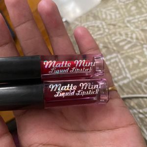 Mini Lipsticks (Red, Maroon)