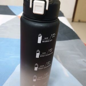 Motivational Gym Water Bottle (Black)