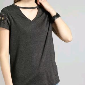 Stylish Dark Grey Top