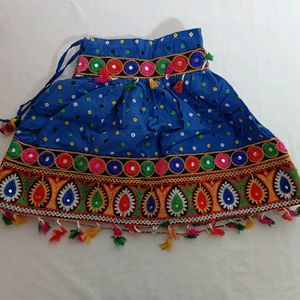 Multicolor Embroidered Lehenga Choli Set (Girls)