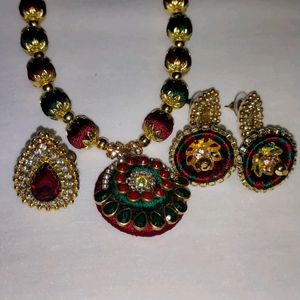 Silk Thread Jewellery Necklace