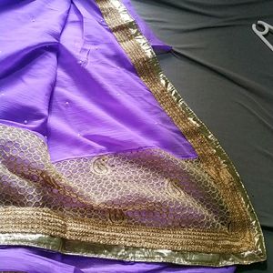 Lavender Saree