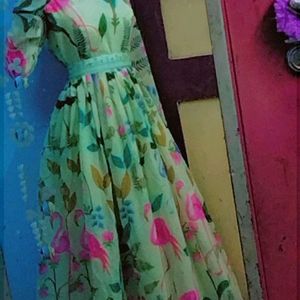 Digital Printed Anarkali for Pretty Girls.