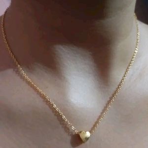 Gold Heart Shap Necklace