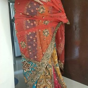 Lehenga Style Beautiful Saree