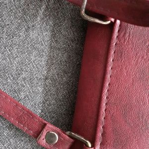 Maroon Slim Sling Bag