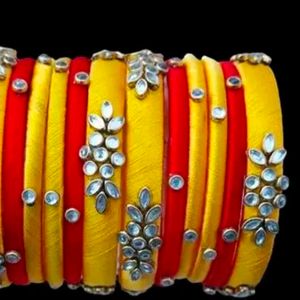 Silk Thread Bangles 🧵🦋