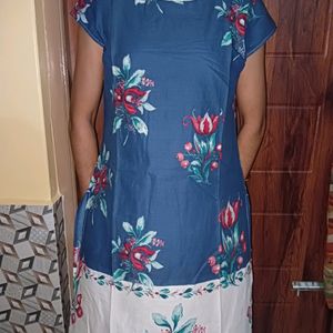 Blue Cotton Kurta