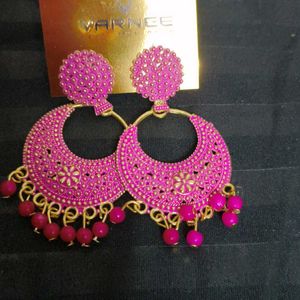 Pink Jhumkas