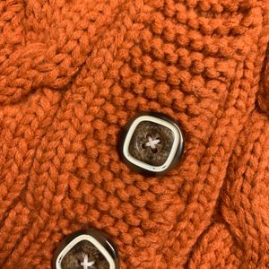 Rust Orange Crochet Hat