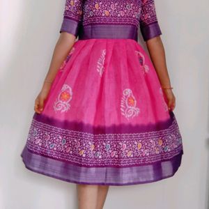 Chanderi Frock