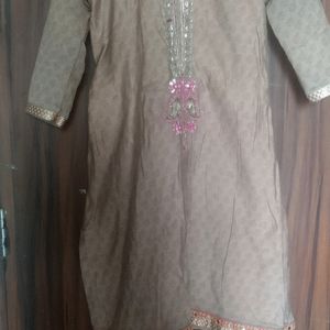 Partywear  Chanderi Kurti