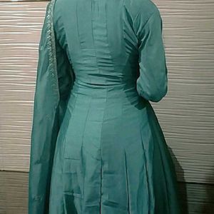 Cyan Anarkali