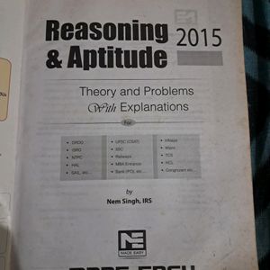 Reasoning And Aptitude For Competitive Exams