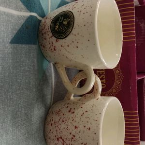 Tea Cups And Snacks Bowl