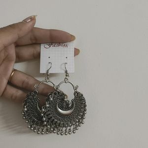 Silver Oxidised Earrings