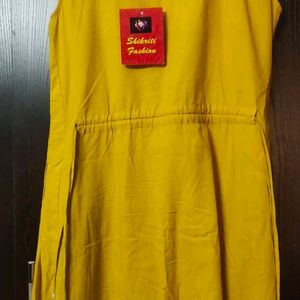 Amazing Yellow Cotton Kurti/Used Only Once