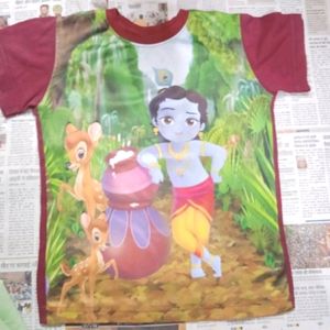 Krishan g  Printed Kids T - Shirt