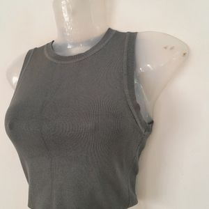 Grey Crop Top (Women's)