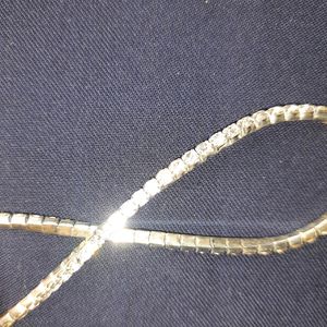 Silver Stone Anklet