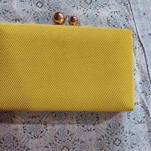 Yellow Clutch Bag