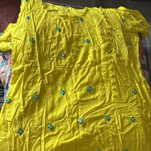 Brand New frock Style Kurti With Pockets