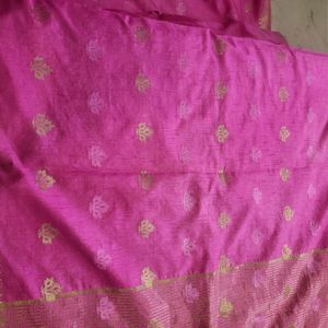 Banarasi Pink Saree