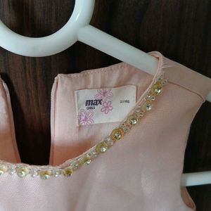 Pink Partywear Frock