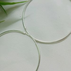 Pure silver Hoop