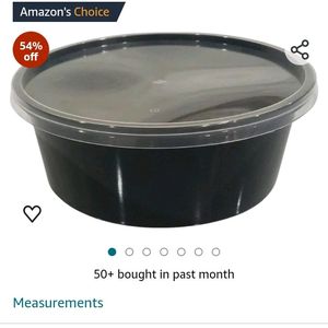 Black Round Container