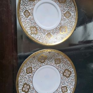 Japanese Plates Small Size PURE 24 Carat Gold ON I