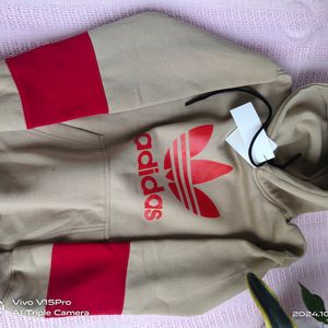 Men's Kangaroo pocket hoodie Adidas Logo Printed