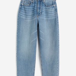 H&M Mom Loose Fit Ultra High Ankle Jeans
