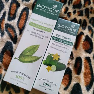 Biotique mositurizer and toner