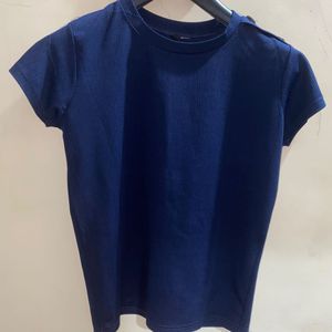 Blue Casual Top