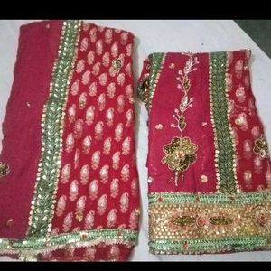 Unstitched Lehenga Duptta Combo