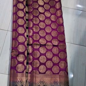 New  Silk Saree With Paded stitched Blouse