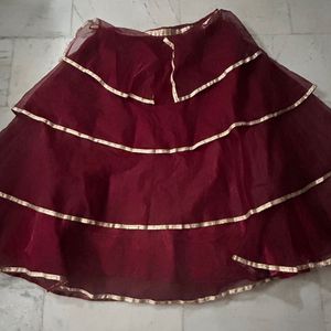 Heavy Ethnic Flare Skirt