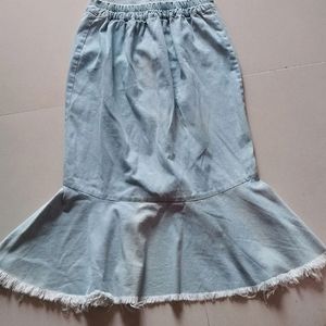 Mermaid Denim Skirt