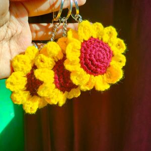 Sunflower Keychain